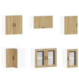 11 Piece Kitchen Cabinet Set Porto Sonoma Oak Engineered Wood 3314934