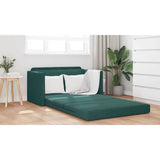 Sofa Bed Dark Green 124 x 204 x 61 cm Velvet 4106704