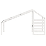Kids' Bed Roof White 198x97x113 cm Solid Wood Pine 846877