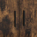 Storage Bed Frame with Storage Smoked Oak 80 cm Engineered Wood 3335577
