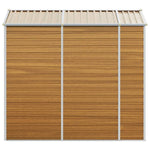 Garden Shed Light Brown 191x215x198 cm Galvanised Steel 3188276