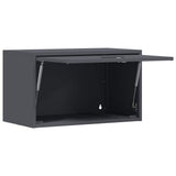 Wall Cabinet for Garage with Gas-lift Door Anthracite 883282