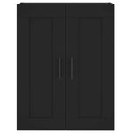 Highboard Black 69.5x34x180 cm Engineered Wood 3199578