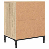 Bedside Cabinet with Drawer 2 pcs Sonoma oak 49 x 36 x 61 cm 883479
