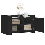 Coffee Table Black 80x50x50 cm Engineered Wood 848354