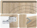 Wall-Mounted Shoe Cabinet ALKMAAR 71 x 17 x 43 cm Sonoma Oak 896187