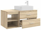Bathroom Furniture Set 2 pcs Sonoma Oak Engineered Wood 3403898