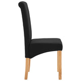 Dining Chairs 2 pcs Black Fabric 249279