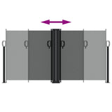 Retractable Side Awning Anthracite 120x1000 cm 4004703