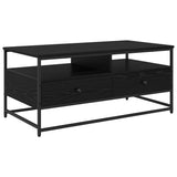 Coffee Table Black Oak 100 x 51 x 45 cm Engineered Wood 882766