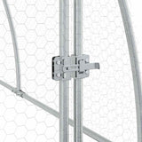 Chicken Cage Silver 300x105x120 cm Galvanised Steel 172553