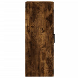Wall Mounted Cabinet Smoked Oak 34.5x34x90 cm Engineered Wood 830521