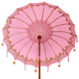 Balinese Parasol with Base Pink 185 x 185 x 260 cm 3356905