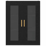 Wall Cabinet Black Oak 69.5 x 34 x 90 cm Engineered Wood 862110