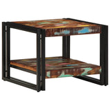 Coffee Table Multicolour 50x50x38 cm Solid Wood Reclaimed 4102723