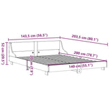 Bed Frame without Mattress 140x200 cm Solid Wood Pine 850728