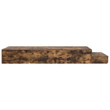 Storage Bed Frame with Drawer Smoked Oak 236.5 x 80 x 31.5 cm 3335601