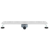 Shower Drain Line Design with 360&deg Siphon Silver 70 cm 42015981