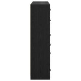 Highboard 2 pcs Black Oak 68 x 37 x 142 cm Engineered Wood 3402646