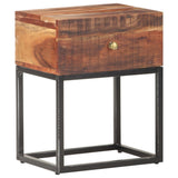 Bedside Table 40x30x50 cm Rough Acacia Wood 320915