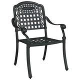 Garden Dining Set 5 pcs Black Aluminium 3334685