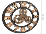 Wall Clock Metal 58 cm Golden and Black 283861