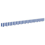 Awning Valance Blue and White 230 x 20 cm Canvas 42000666