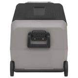 Cool Box with Wheel and Handle Black & Grey 50 L PP & PE 51785