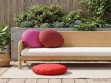 Throw Pillow 6 pcs HEERLEN Red Dia. 60 cm Polyester 929818