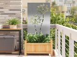 Garden Privacy Screen Silver 50 x 140 cm Stainless steel 876284