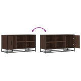 Shoe Bench Brown Oak 100x40x53.5 cm Engineered Wood and Metal 849218
