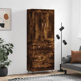 Highboard Smoked Oak 69,5x34x180 cm Engineered Wood 3199726