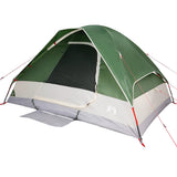 ZNTS Camping Tent Dome 4-Person Green Waterproof 94777