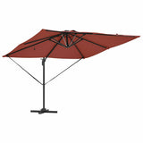 Umbrella Terracotta 286 x 284 x 270 cm Aluminium and Polyester 42003326