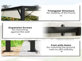 4 x 3 m Pergola, with Sliding Canopy - Cream T3398P318782