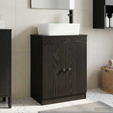Bathroom Vanity with Sink Black 54 x 35 x 83 cm Engineered Wood 890131