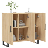 Sideboard Sonoma Oak 90x34x80 cm Engineered Wood 828135