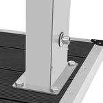 ZNTS Outdoor Shower with Tray WPC Stainless Steel 3051290