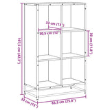 Book Cabinet Sonoma Oak 65.5x33x107.5 cm Engineered Wood 849160