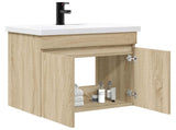 Bathroom Vanity Unit with Tap Sonoma Oak 61 x 40 x 74.5 cm 889539