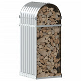Log Holder Silver 40x45x100 cm Galvanised Steel 364587