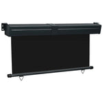 Balcony Side Awning 165x250 cm Black 48430