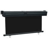 Balcony Side Awning 165x250 cm Black 48430