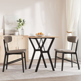 Dining Table Y-Frame 70x70x75 cm Solid Wood Pine and Steel 3282715