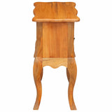 Side Table Natural 60.5 x 30 x 61 cm Solid Mahogany Wood 42009941