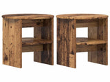 Side Cabinet 2 pcs Old Wood 40 x 50 cm Engineered Wood 899831