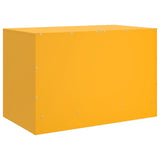 TV Cabinets 2 pcs Mustard Yellow 67x39x44 cm Steel 841698