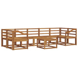 Outdoor Sofa Set 8 pcs Natural Solid Acacia Wood 3366162