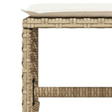 11 Piece Garden Dining Set with Cushions Beige Poly Rattan 3210790