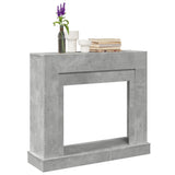 Fireplace Surround Concrete Grey 100x30x87.5 cm Engineered Wood 854565